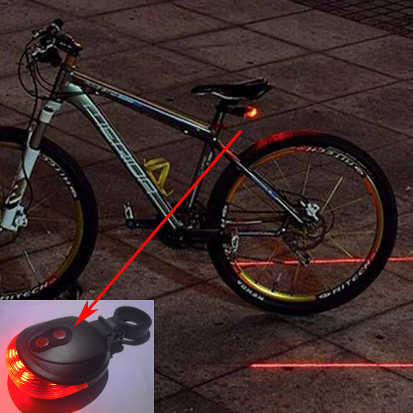 5 Modes LED Tail Light Bicycle Warning Safety Red Rear Lamp for Mountain Bike